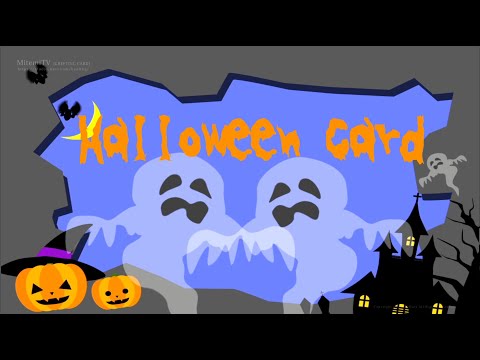 送ろう！動くハロウィンカード1『Happy Halloween Card1』