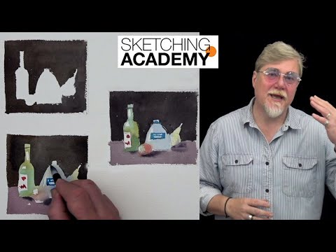 Course on Sketching Academy: Negative Space