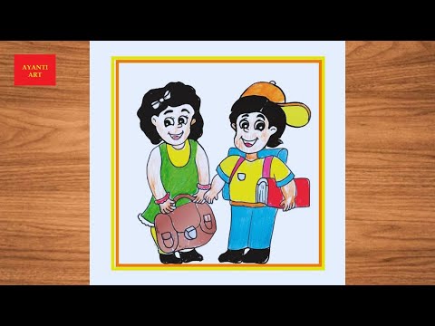 Children's Day Drawing Easy || Children's Day Poster Drawing || Happy Children's Day Drawing ||