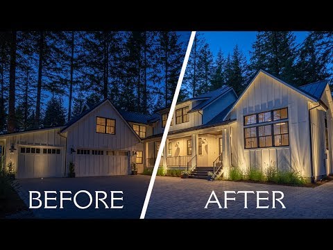 Outdoor Lighting Before and After Walkthrough