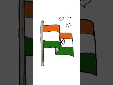 How to draw the indian flag #drawing #art #easydrawing