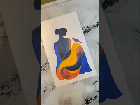 Painting with Acrylic marker #drawing #acrylicpainting #ytshorts #shortfeed