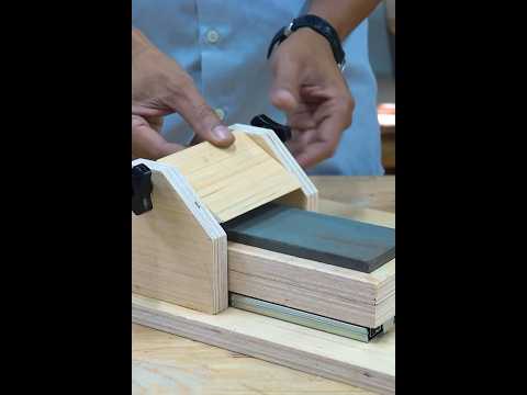 Amazing Secret DIY Woodworking Sharpener for Chisel #shorts #woodworking #tredning