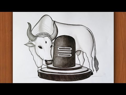 How to draw Shiva ling And Nandi  / Easy Shiv ling drawing / Mahadev drawing / lavi arts