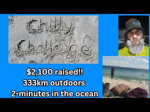 Chilly Challenge Fundraiser 2024 - $2,100 raised!! 300+ km in January and 2 minutes in the ocean!