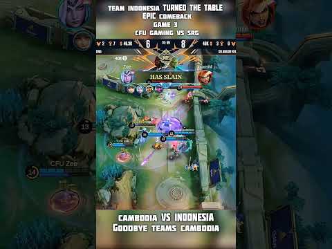 Epic Comeback SRG vs CFU Gaming  GAME 3 Best of 3 Knockout Stage #mlbb  #mobilelegendsbangbang