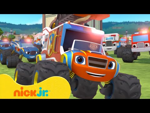 Firefighter Blaze and the Monster Machines Saves the Day! | Nick Jr.