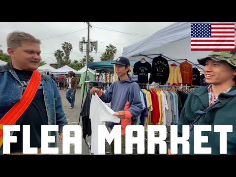 [Buying from the US] Digging for vintage clothes at a flea market in LA! (Part 1)