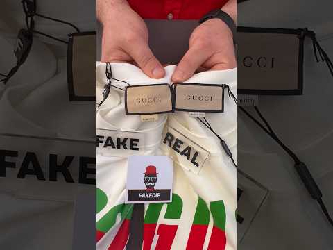 Fake vs Real Gucci T shirt