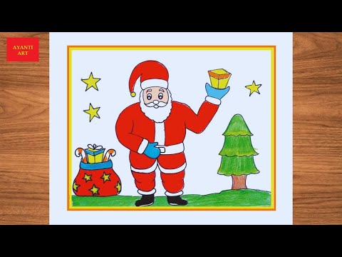 Santa Claus Drawing Very Easy ||  Merry Christmas Drawing Easy || Santa Claus Drawing ||