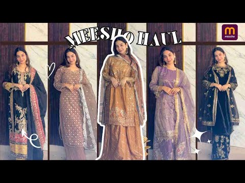 Meesho Party Wear Kurta Set & Jewellery Haul 🌼 || HUGE HAUL 😱 || Tanisha Madhok #meeshohaul #meesho