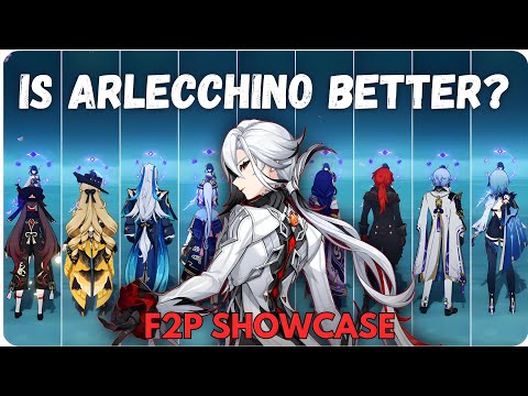 22 STRONGEST DPS vs ARLECCHINO !! C0 F2P NUKE SHOWCASE [ Genshin Impact ]