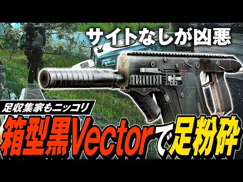 【タルコフ】BOX型黒VectorとRIP弾で足粉砕！サイトとストックを外した黒Vectorで肉ダメ弾を使ったら足が一瞬で吹き飛んでもた😭🦵【ゆっくり実況】