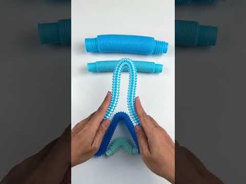 Creating SKY POP-TUBE #diy #oddasmr #poptubesounds #creative #satisfyingvideos #toys #relaxing