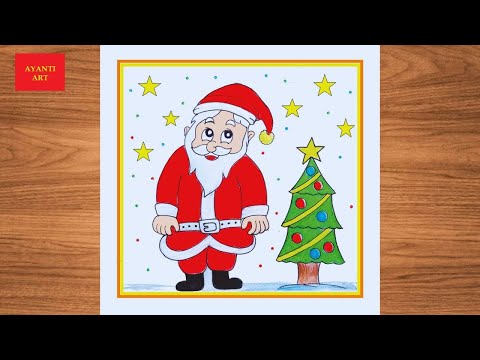 Santa Claus Drawing Very Easy ||  Merry Christmas Drawing Easy || Santa Claus Drawing ||