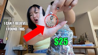 Unboxing a $25 THRIFTED Jewelry MYSTERY Bag (it was INSANE)