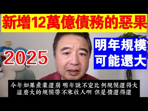 翟山鹰：新增12萬億債務的可怕後果丨明年可能規模還大