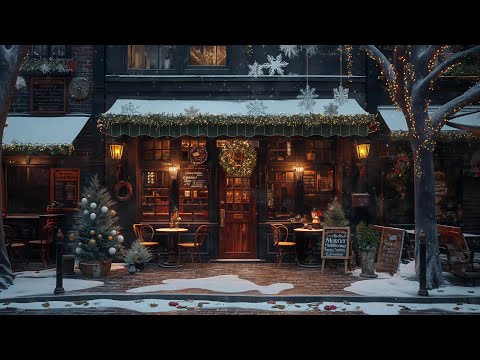 Christmas is Coming to Coffee Shop Ambience 🎄 | Smooth and Calm Jazz Music Playlist