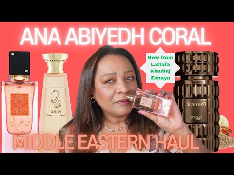 NEW MIDDLE EASTERN PERFUMES!  LATTAFA ANA ABIYEDH CORAL,  KHADLAJ SARA, ZIMAYA TIRAMISU COCO