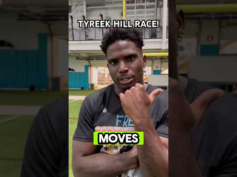 TYREEK HILL VS ELI MACK RACE! WHO WON? #nfl #tyreekhill #cheetah #race