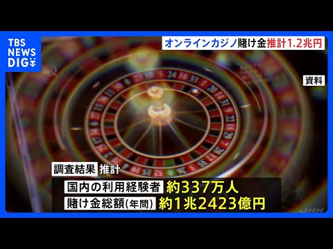 オンラインカジノの賭け金、推計で1.2兆円　警察庁が利用実態を公表｜TBS NEWS DIG