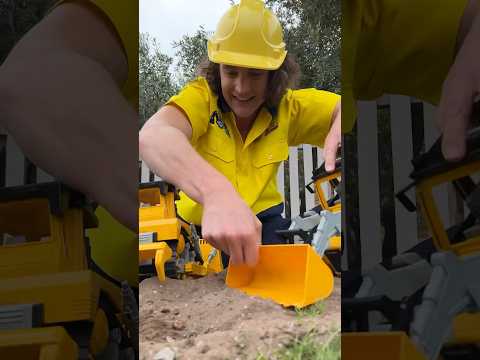 Dig, dig, dig with a digger! Construction machines can do it! 🚜👷‍♂️