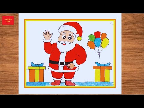 Santa Claus Drawing Very Easy ||  Merry Christmas Drawing Easy || Santa Claus Drawing ||