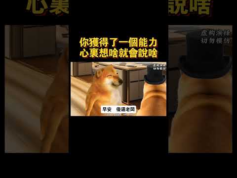 你獲得了一個低級超能力，心裏想啥就會說啥#cheems #cheemsdoge #搞笑 #熱門 #搞笑视频 #內容過於真實