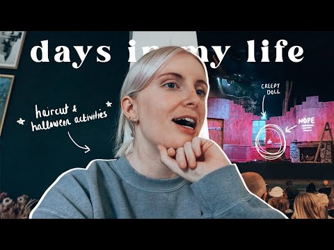 getting my hair cut, seeing a spooky play at the theatre + a fun couple of days in my life: a vlog