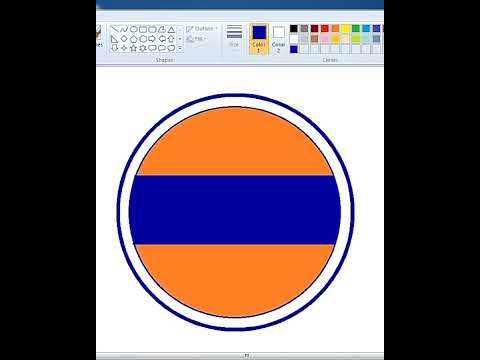 How to draw indian oil logo in ms paint | Ms Paint drawing | #mspaint #mspaintdrawing #computer