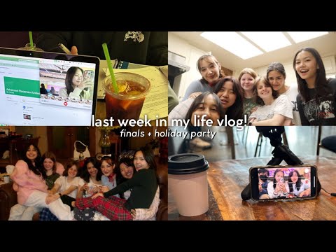 WEEK IN MY LIFE VLOG! (Last Vlog of 2023) Finals + Holiday Party 🎁 🎉