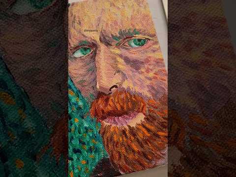 happy birthday Van Gogh 🌻 #youtubeshorts #shorts #canvaspainting #art #painting