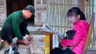 Ngoc Han learns English. Cooks stuffed beans. Uncle Dong makes pigeon cages.