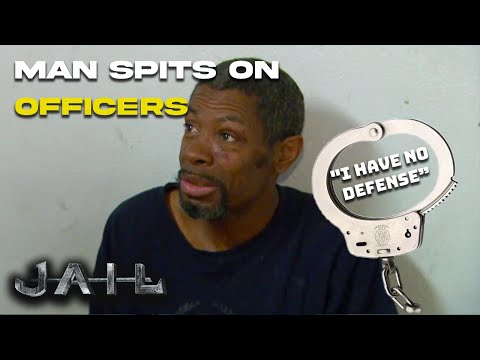 Detained Man Keeps Spitting on Officers | JAIL TV Show