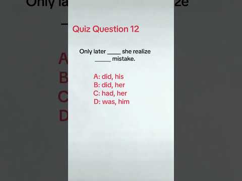 Quiz Question 12 #englishgrammar #englishquizchannel #grammarbasic