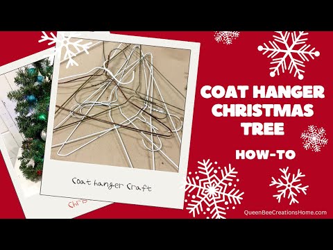 Coat Hanger Christmas Tree: Full Tutorial