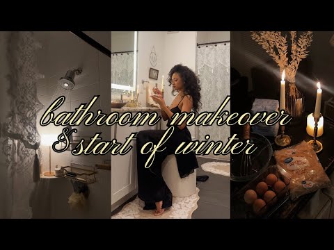 Parisian style apartment bathroom makeover, easy upgrades, getting into the holiday spirit, ft. Dove