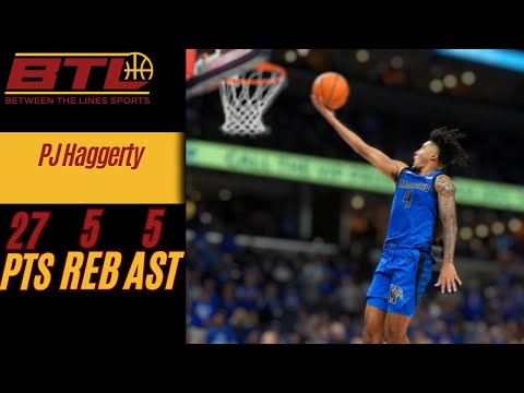 PJ Haggerty 27 PTS 5 AST 5 REB vs Virginia