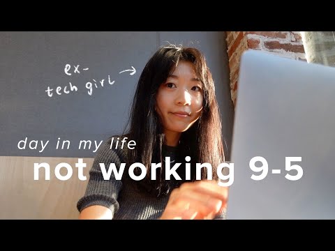 a day in my life not working 9-5 in tech👩‍💻