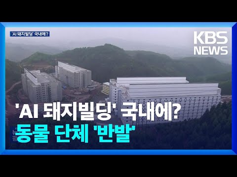 중국 ‘AI 돼지빌딩’ 충남 상륙?…동물단체 “철회하라” / KBS  2025.03.15.