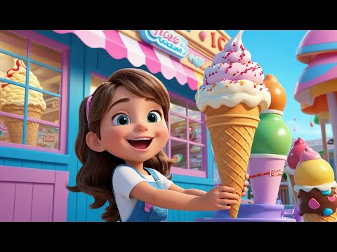 The Ice Cream Bridge Melts Away Rhyme Song | Popular Nursery Rhyme & Lyrics | Educational Kids Songs