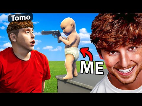 Trolling Little Bro as a BABY in GTA 5 RP!