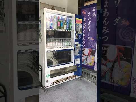 金魚が泳ぐ自動販売機型水槽 奈良県郡山市#travel  金魚ストリート