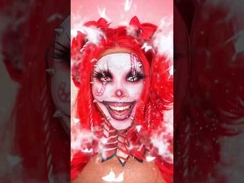 Candy Cane Clown Makeup Tutorial 🤡🍭