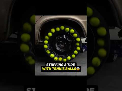 Can you replace a tire with tennis balls?