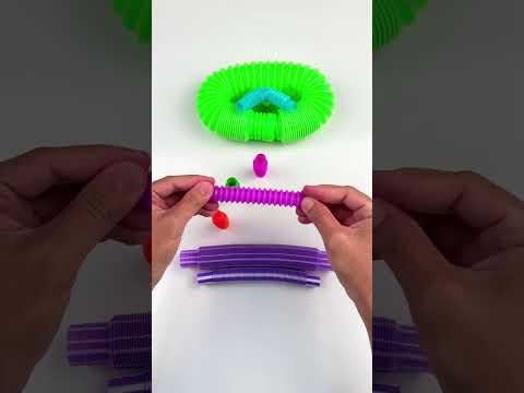 Big 🆚 Mini POP-TUBE #diy #creative #satisfyingvideos #toys #relaxing #oddasmr #poptubesounds