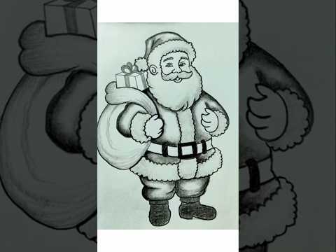 Santa claus drawing#shorts_ #shortfeed#shorts#trending #marrychristmas #santaclausdrawing#viralshort