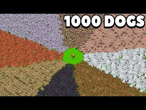 I Trapped 1000 NEW WOLF VARIANTS in Minecraft Hardcore