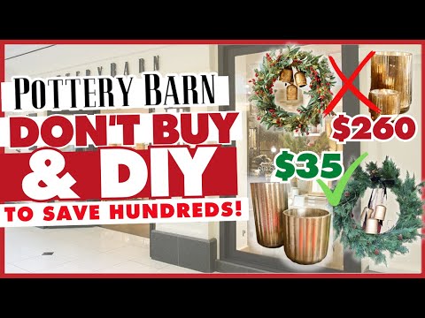 Christmas Home Decor DIYS on a BUDGET ⭐️ Save HUNDREDS DIYing vs. Buying from Pottery Barn! 🤯