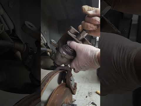 How to compress rear brake piston on 2014 ford Explore Sport #brakecaliperpiston